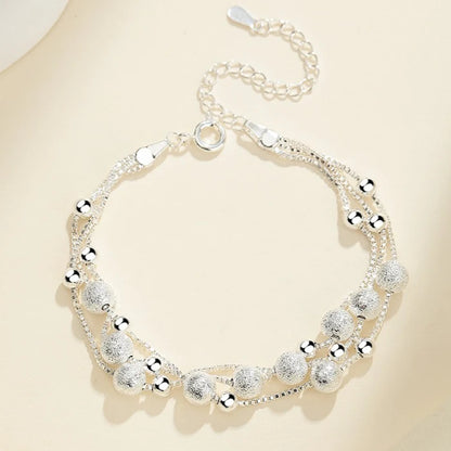 Silver Color Butterfly Zircon Tassel Anklet
