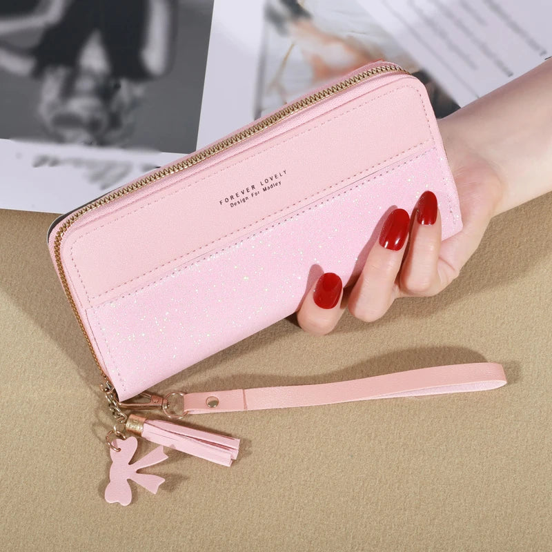 pink clutch purse