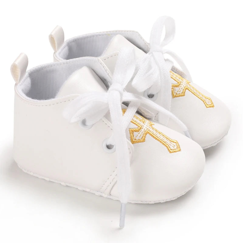 Mehrfarbige Baby-Sneaker aus PU-Leder mit weicher Sohle