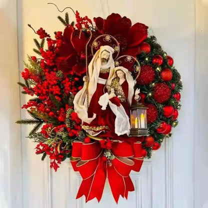 red wreath
