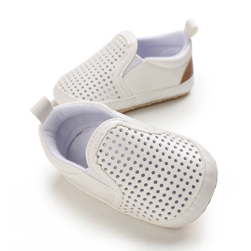 Mehrfarbige Baby-Sneaker aus PU-Leder mit weicher Sohle