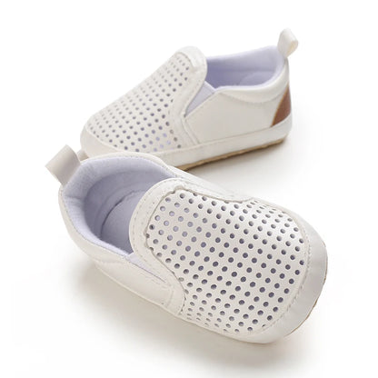 Mehrfarbige Baby-Sneaker aus PU-Leder mit weicher Sohle