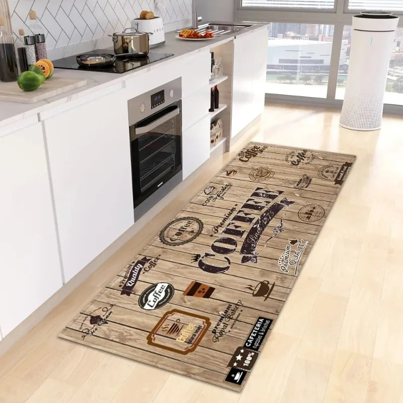 Non-slip Coffee-Themed Floor Mat