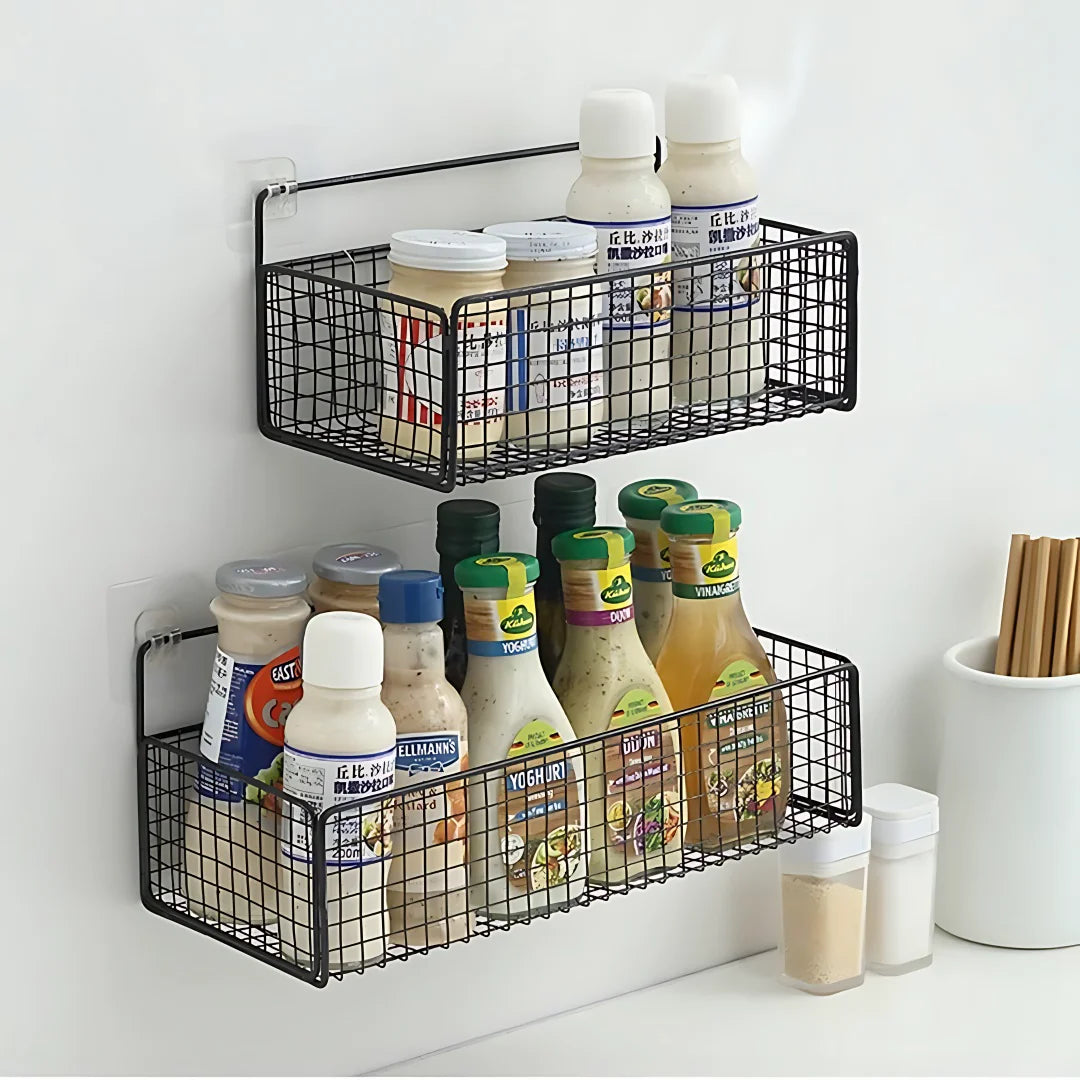 Support de rangement mural pour cuisine sans perforation