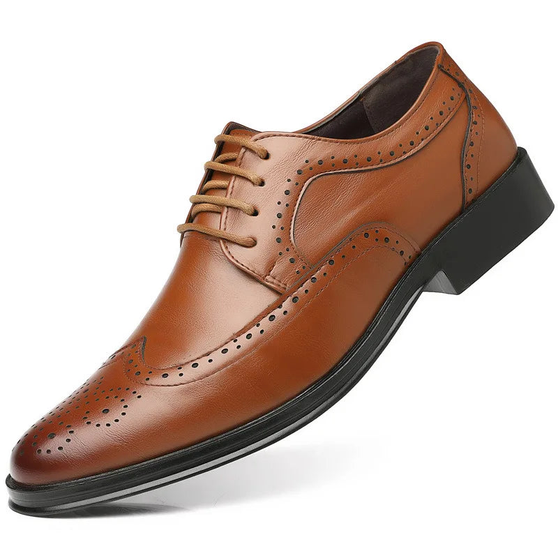 Classic Italian Leather Oxford Dress Shoes
