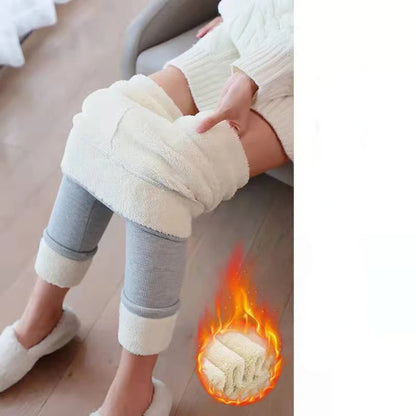 High Waist  Skinny Velvet Lined Pencil Jeans