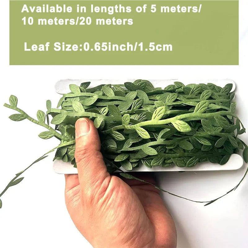 Fausses vignes en feuilles de soie 10M