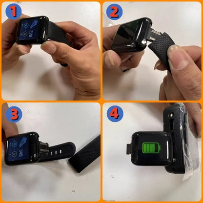 Unisex D18Pro Bluetooth Fitness Bracelet Smart Watch