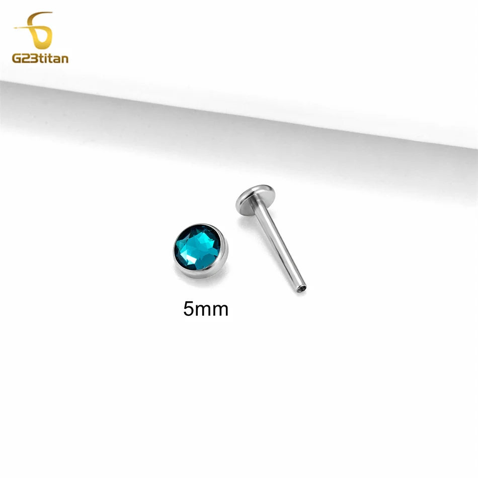 Titan CZ Labret Nasenstecker