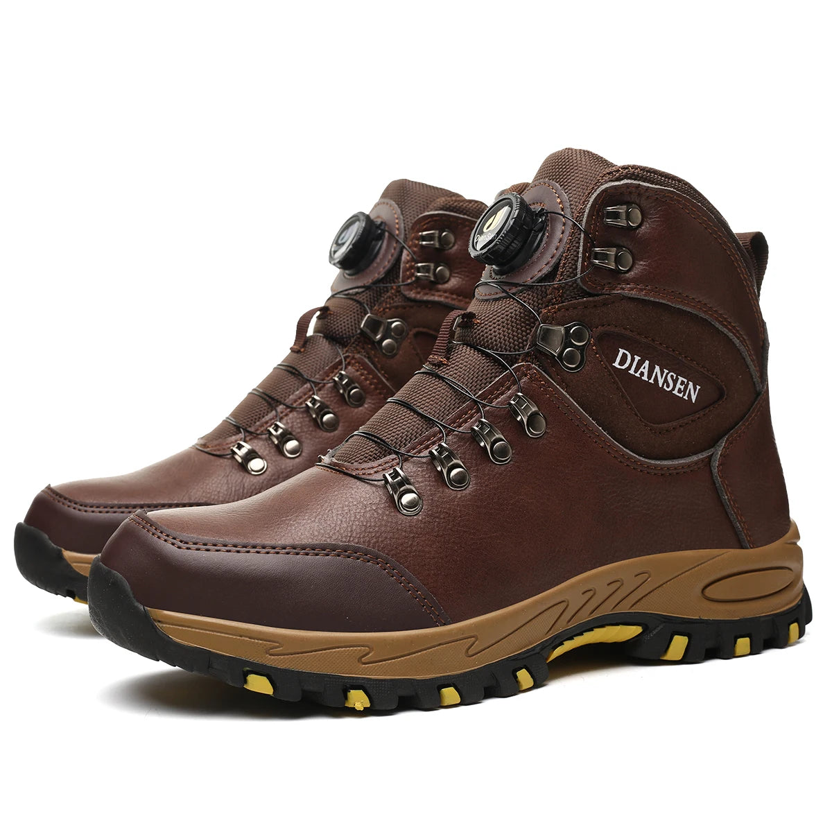 Men's Rotating Button Safety Work Boots