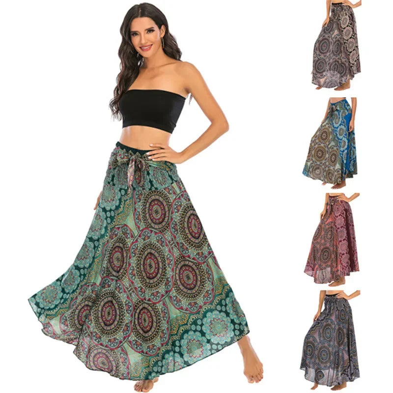 Boho Long Summer Maxi Skirt