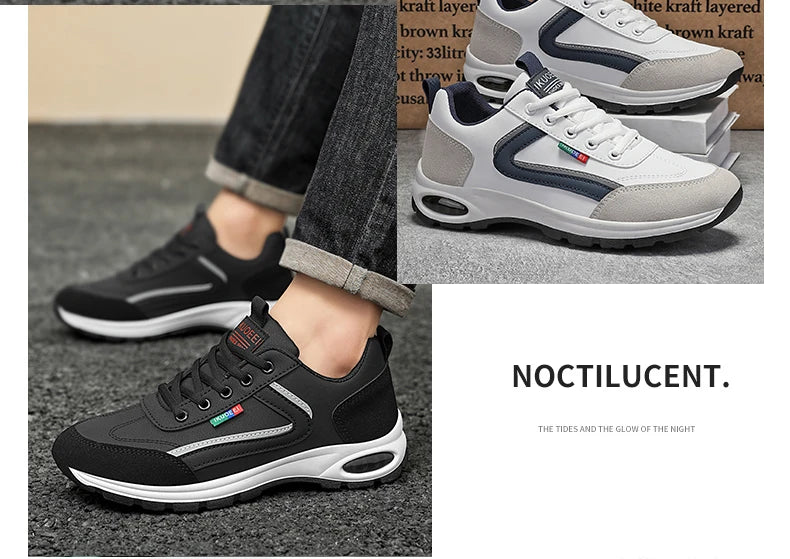 Men's Leather Sneakers for Running & Jogging