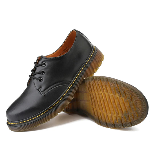 Bottes Oxford en cuir véritable pour hommes