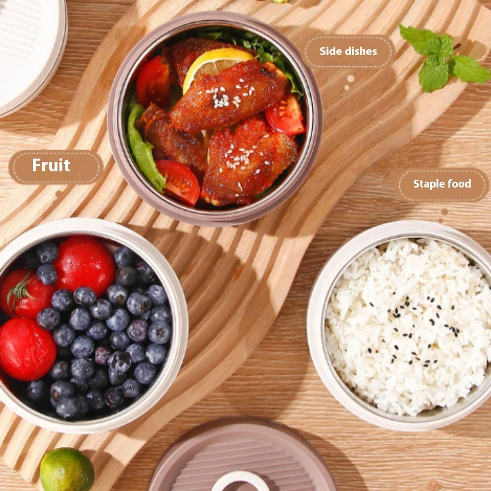 Versatile Round Microwave Lunch Box