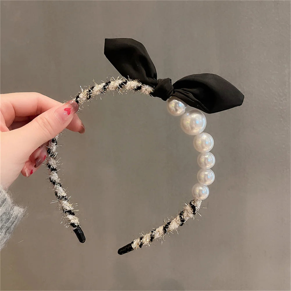 pearl headband wedding