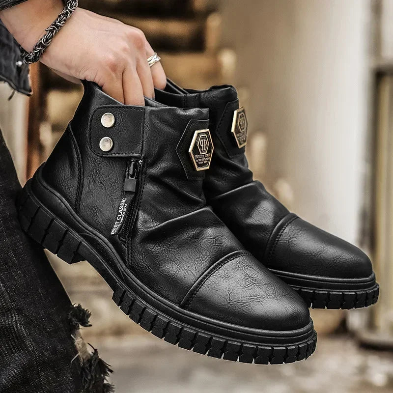 Stylish Leather Chelsea Boots For Men