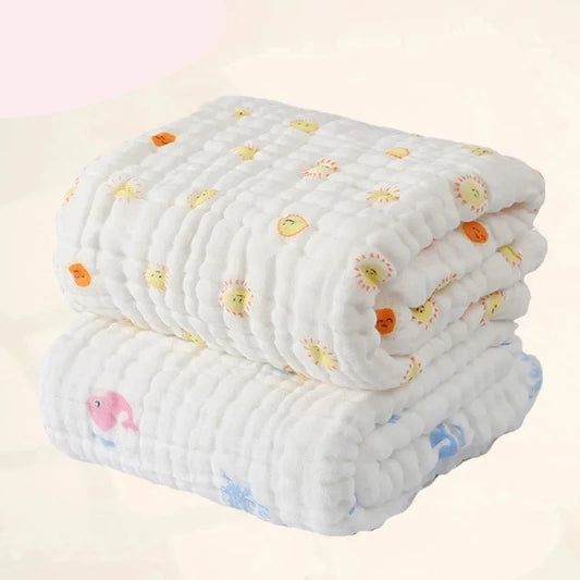 6-Layer Cotton Baby Bath Towel