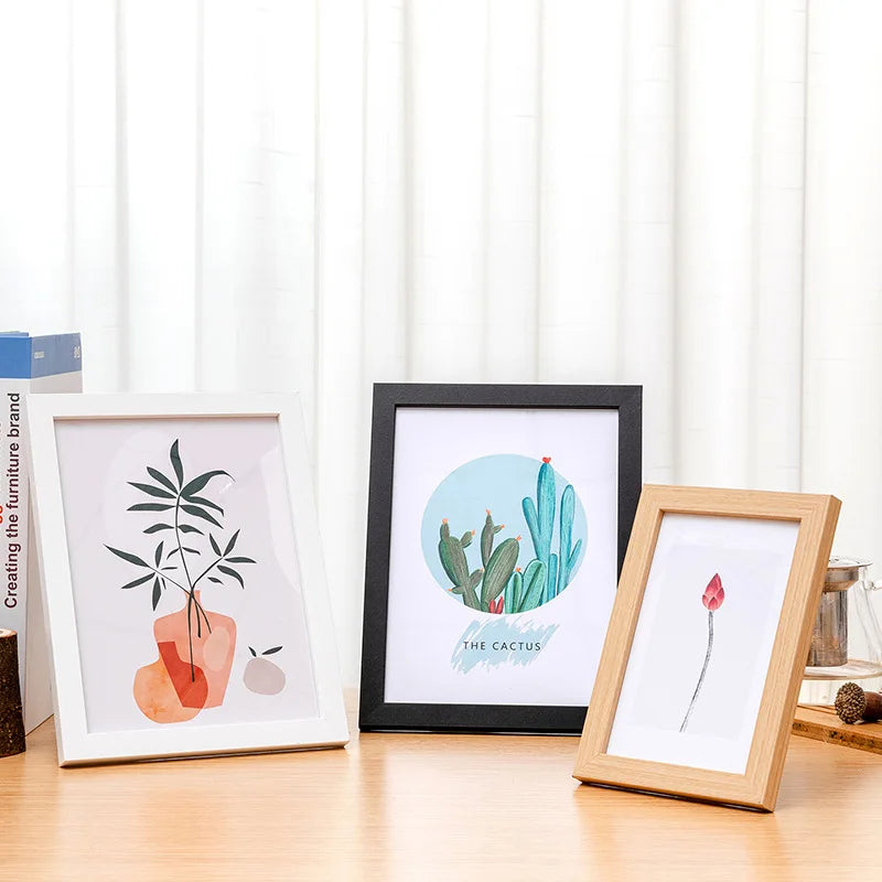 Cadre photo mural en bois