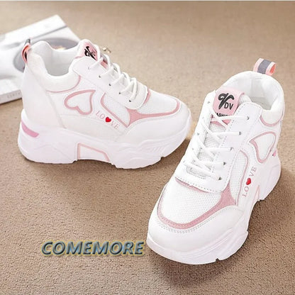 Women's Mesh Lace-Up Sneakers