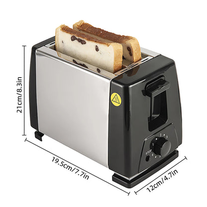 Double Sided Bake Heated Stainless Steel Toaster Oven