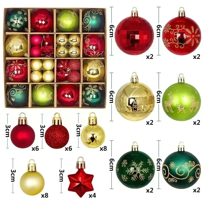 green ornaments
