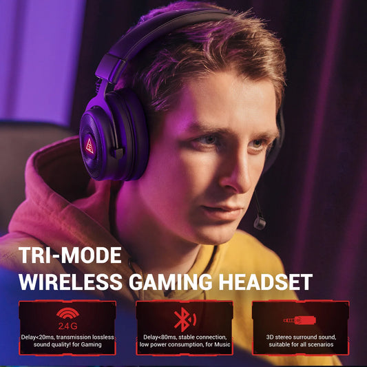 Kabellose Bluetooth-Kopfhörer - 7.1 USB/Typ C kabelgebundenes Gaming-Headset