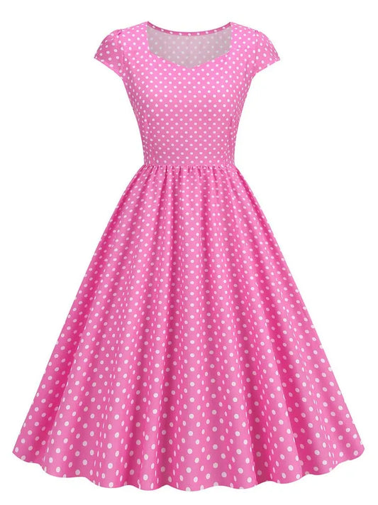 Summer Sleeveless Dot Print Dress