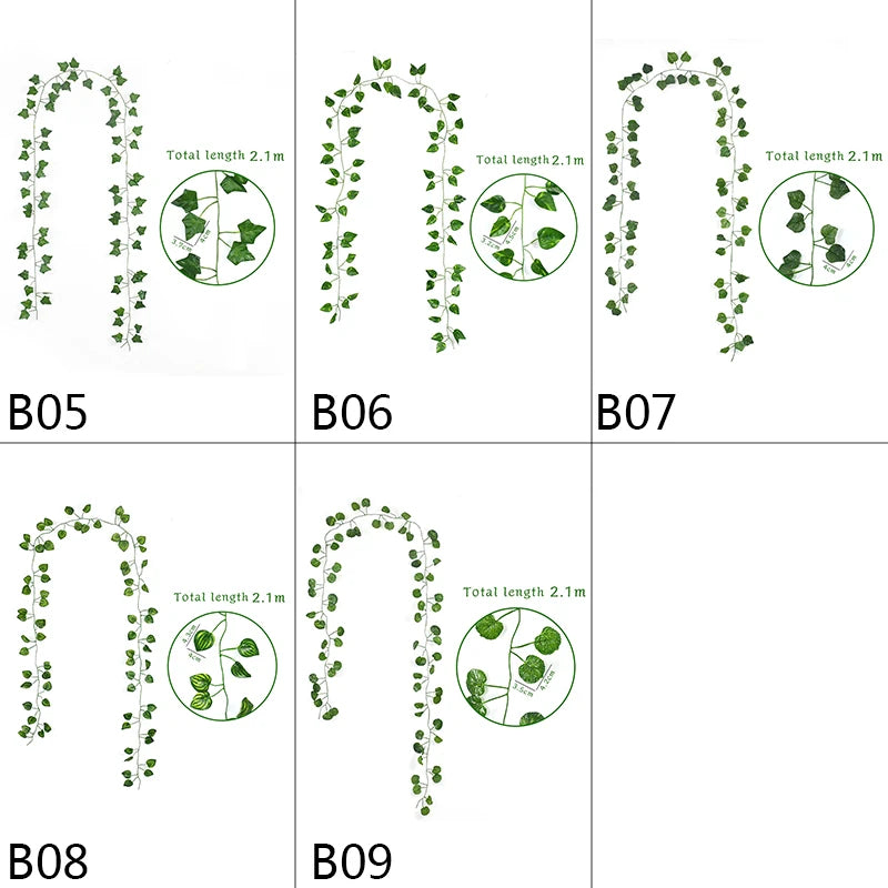 Lierre artificiel suspendu, 3 pièces