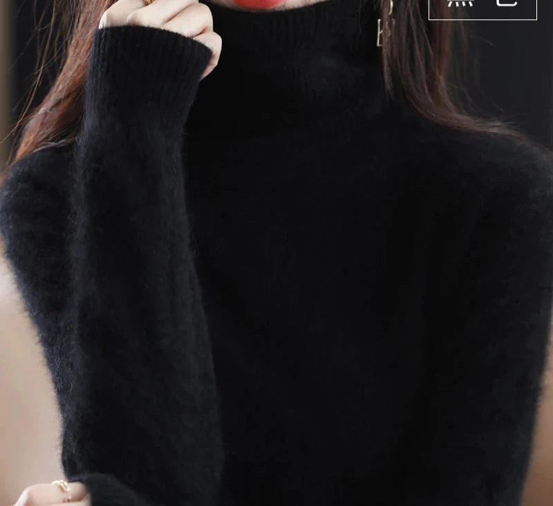 black sweater
