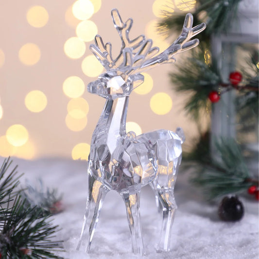 Acrylic Reindeer Christmas Tree Pendant Ornaments