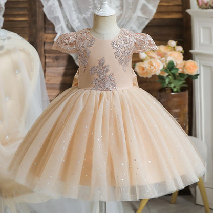 Robe pour petite fille - Robe pour bébé fille avec nœud