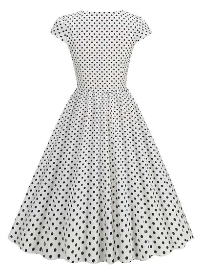 Summer Sleeveless Dot Print Dress