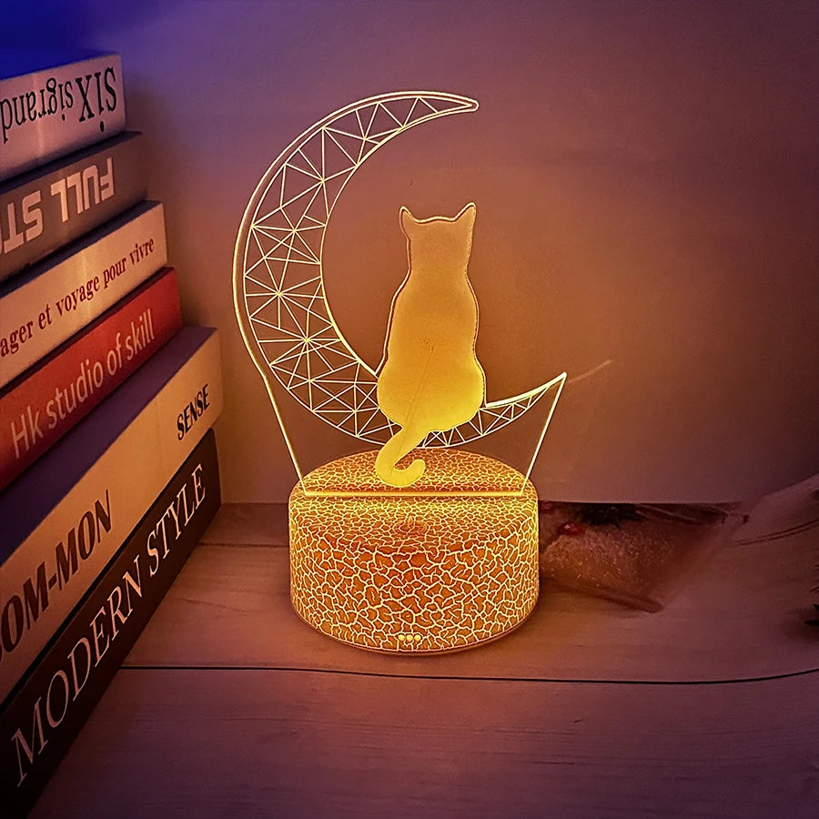 Romantic 3D Touch LED Night Light
