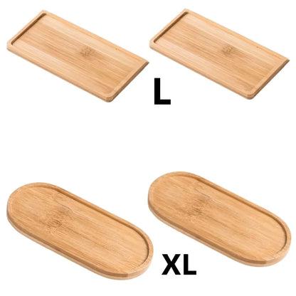 Waterproof Bamboo Wooden Pallet Rectangular Basin Tray