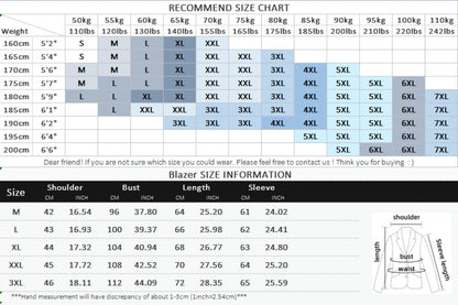 Blazer de costume imprimé de style coréen pour hommes