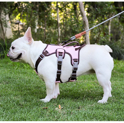 Pet Rainproof Bulldog Anti-slip Night Reflective Harnesses