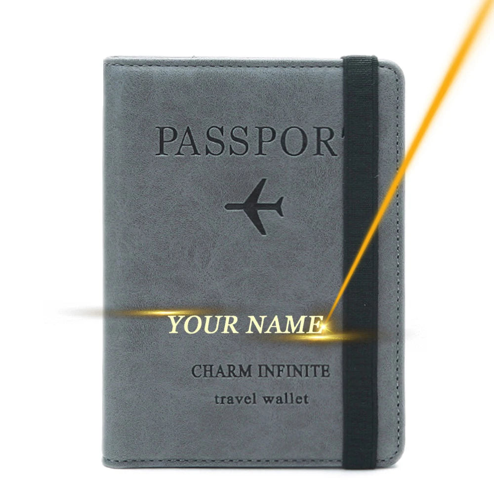 Engraved Passport & Card Holder