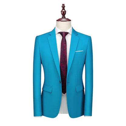 Bright Green Men's Slim Blazer