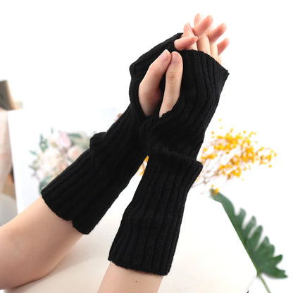 Winter Knitted Fingerless Gloves