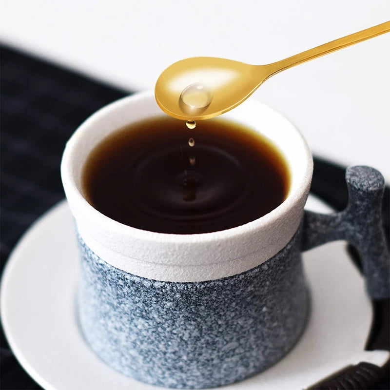 Obstgabel-Set mit Blattmotiv aus Edelstahl