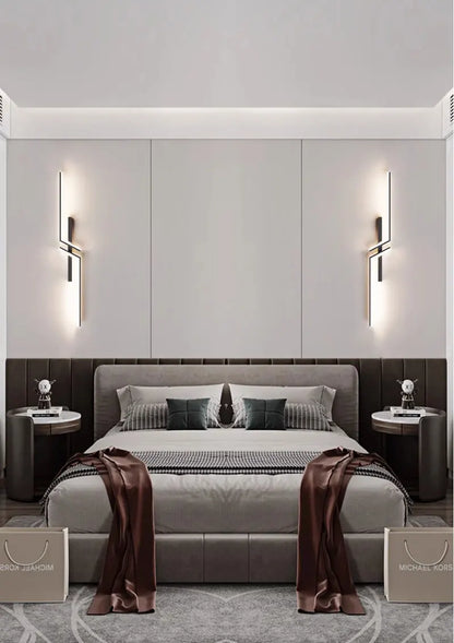 Applique murale longue LED contemporaine