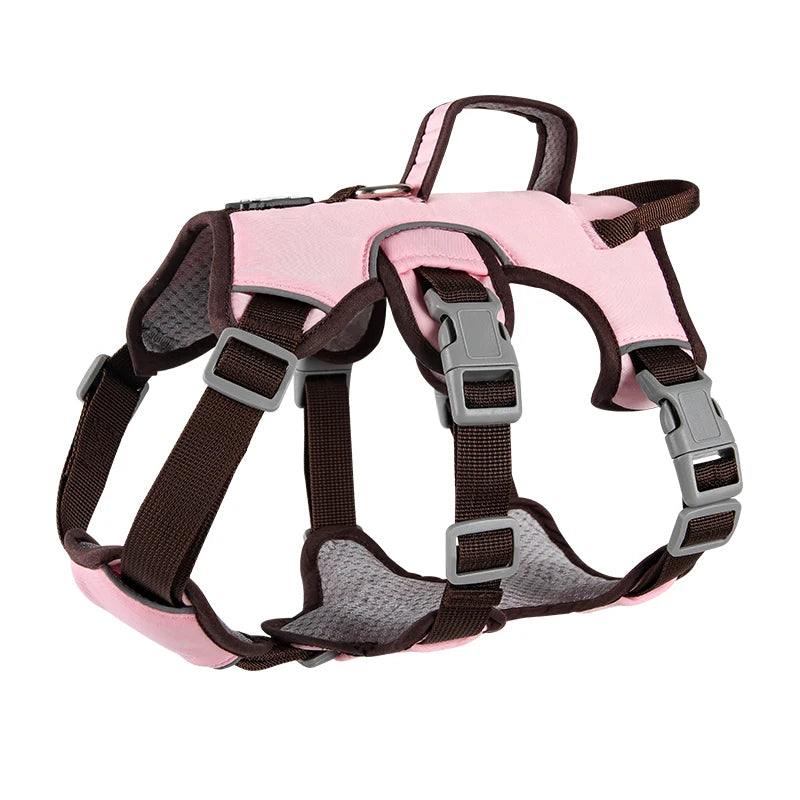 Pet Rainproof Bulldog Anti-slip Night Reflective Harnesses