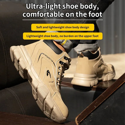 Bottes de sécurité pour hommes - Chaussures de travail anti-coups de couteau