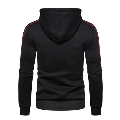 Farbblock-Fleece-Hoodie für Herren