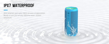 Enceinte Bluetooth sans fil avec lumières RVB étanches IPX7
