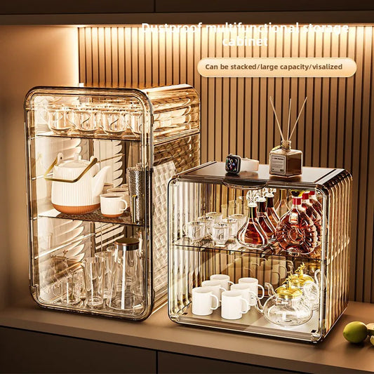 Porte-gobelet et support de bureau anti-poussière 