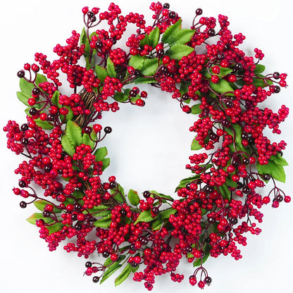 red berry christmas wreath
