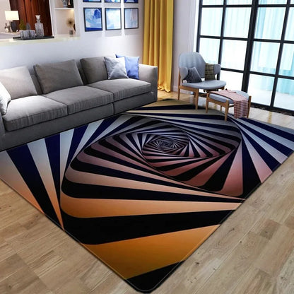 3D Vortex Illusion  Entrance Door Floor Carpet