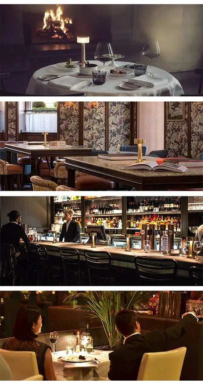 Lampe de table LED sans fil à commande tactile