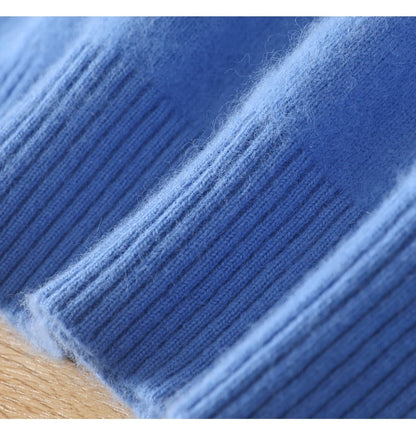 Pull ample à col roulé en tricot pour hommes